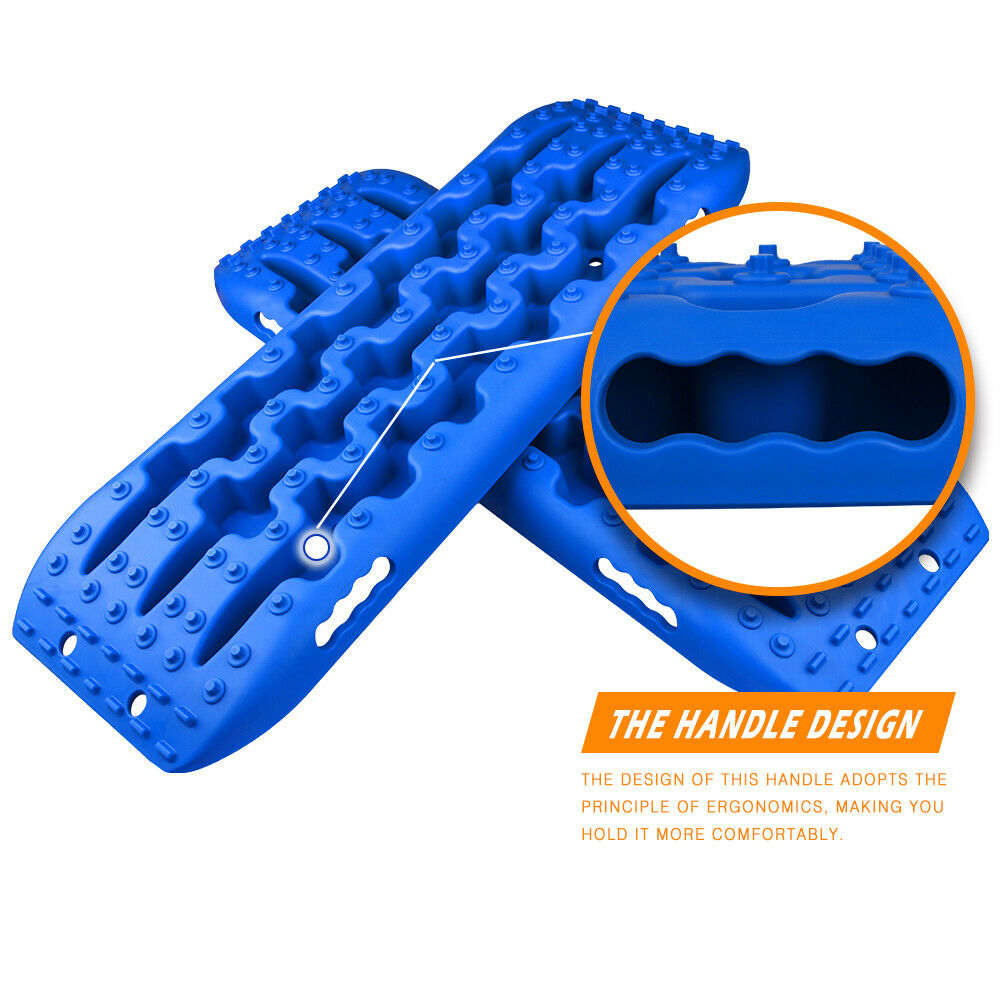 X-BULL Recovery tracks Sand Trucks Offroad With 4PCS Mounting Pins 4WDGen 2.0 - blue - Just Camp | Best Value Outdoor & Camping Store in Australia