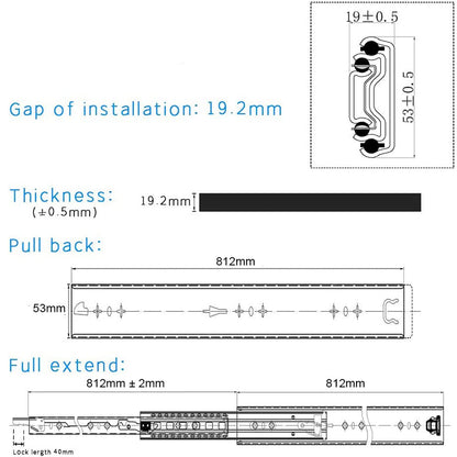 32in Pair 150KG Heavy Duty Drawer Slides Rails Runners Locking Ball Bearing - Just Camp | Best Value Outdoor & Camping Store in Australia